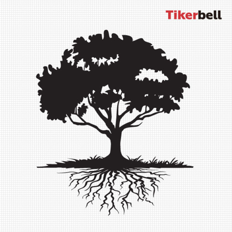 티커벨 나무03 대형 데칼스티커 TKL-29